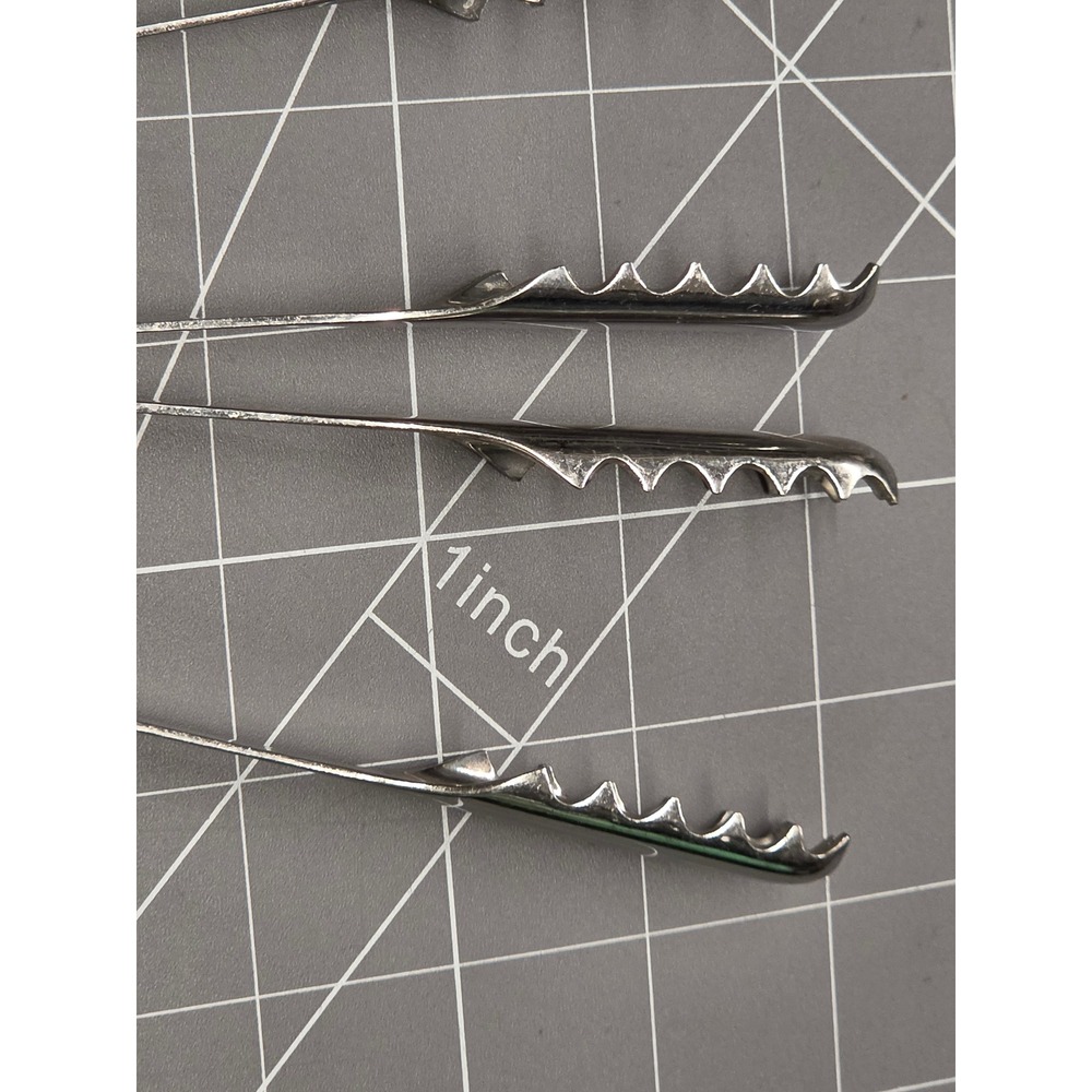Robert Welch 18/10 Stainless Steel Ice Tongs Serrated Barware 7 Inch